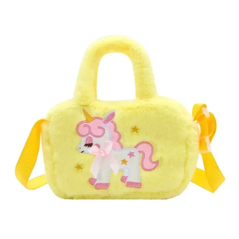 Kids Unicorn Plush Crossbody Purse