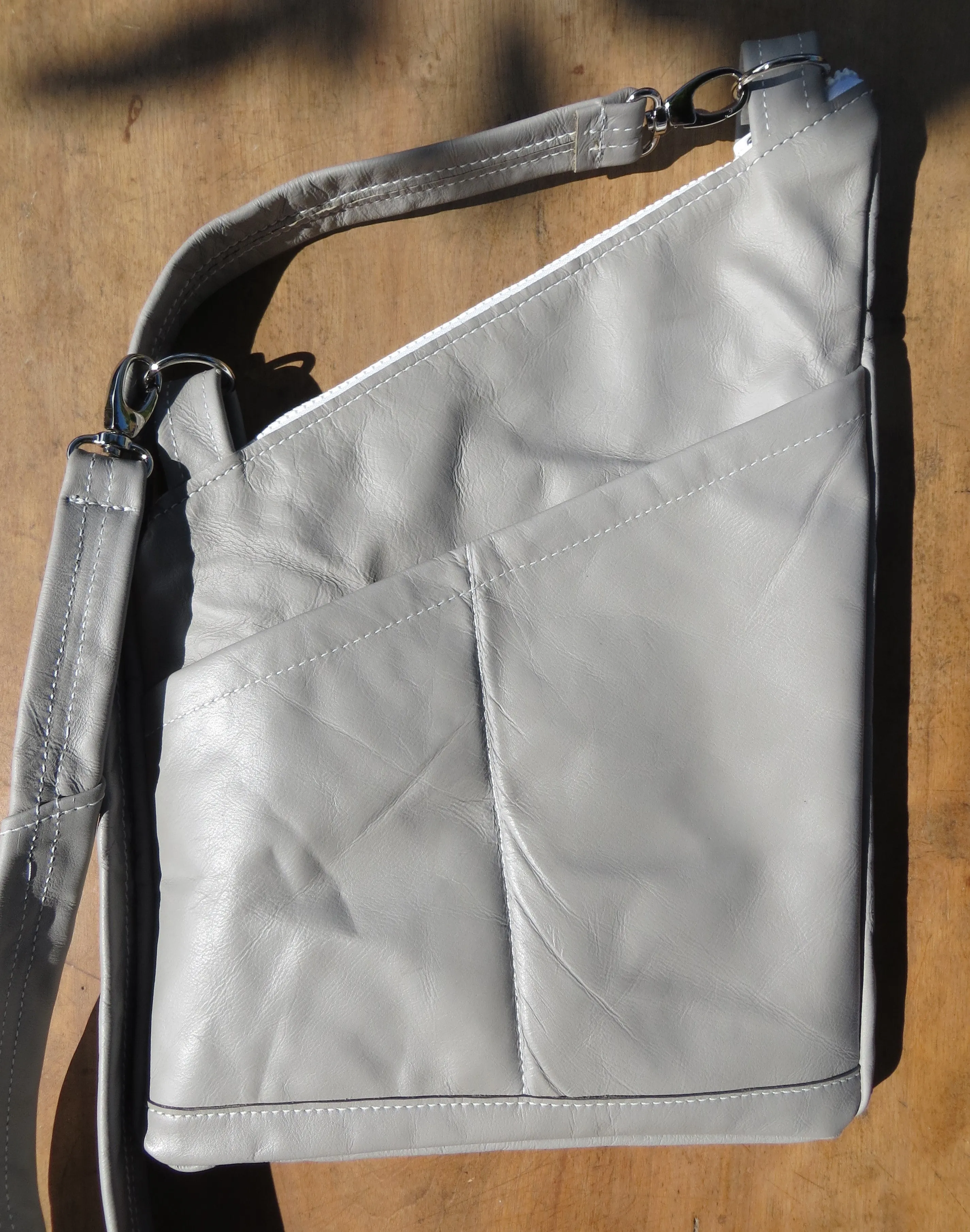 Kirsten Upcycled Car Seat Leather Bag