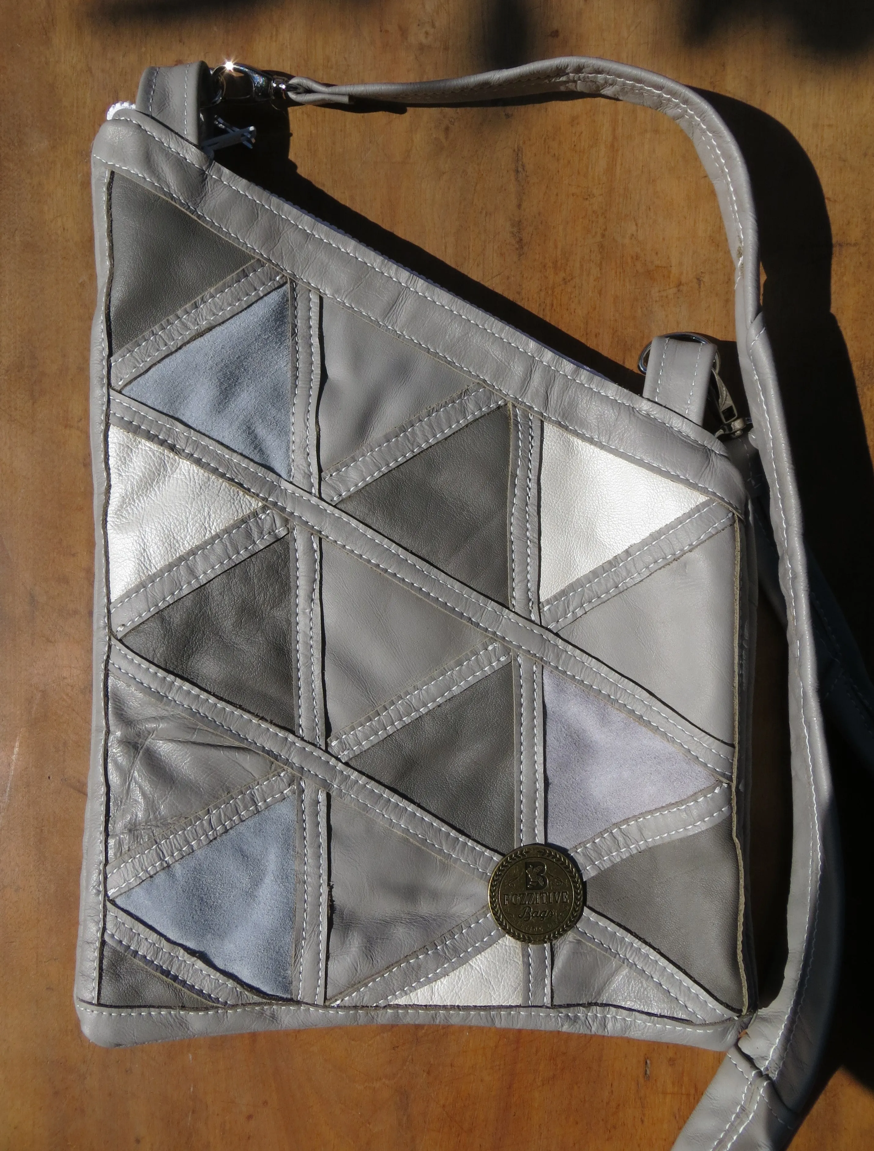 Kirsten Upcycled Car Seat Leather Bag