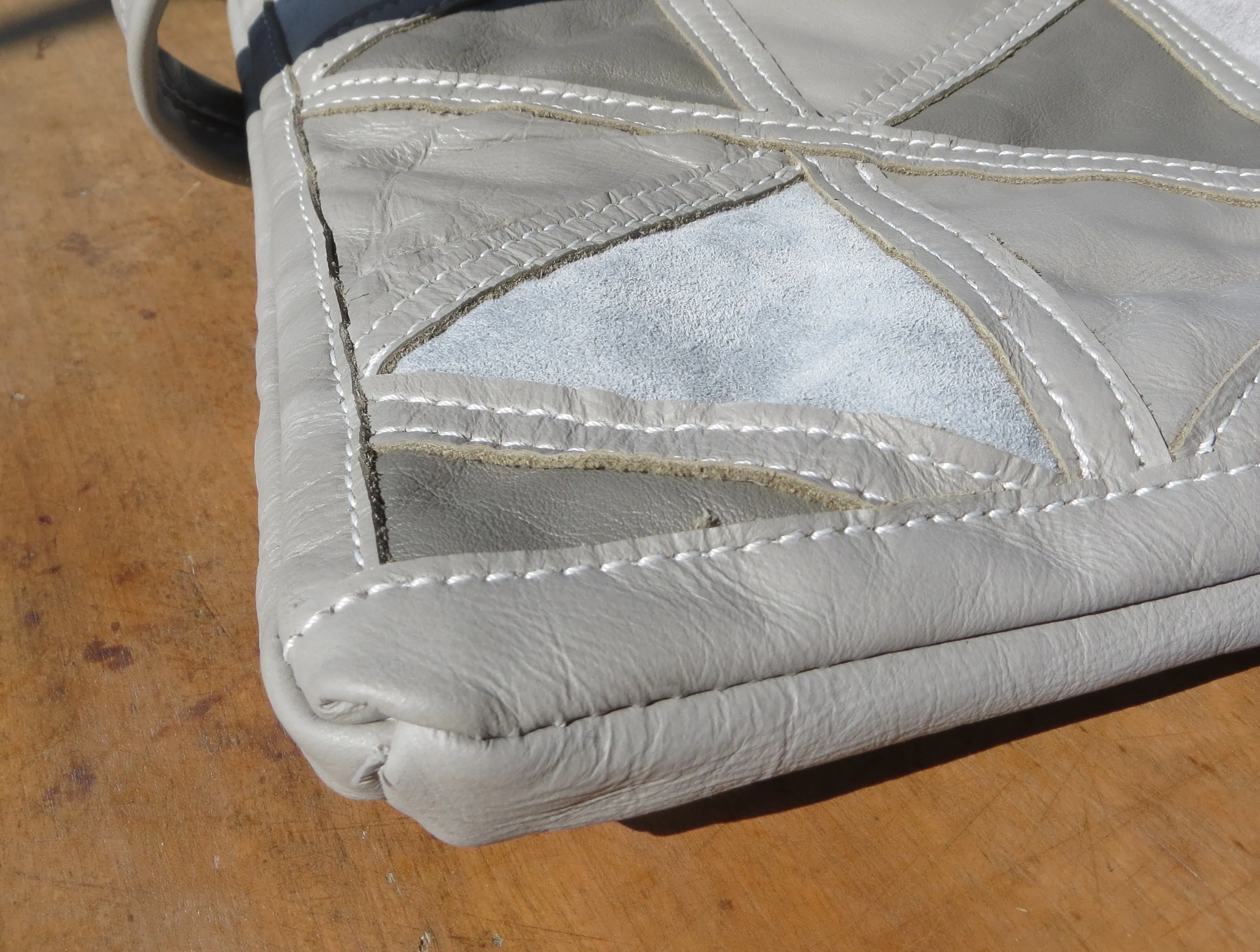 Kirsten Upcycled Car Seat Leather Bag
