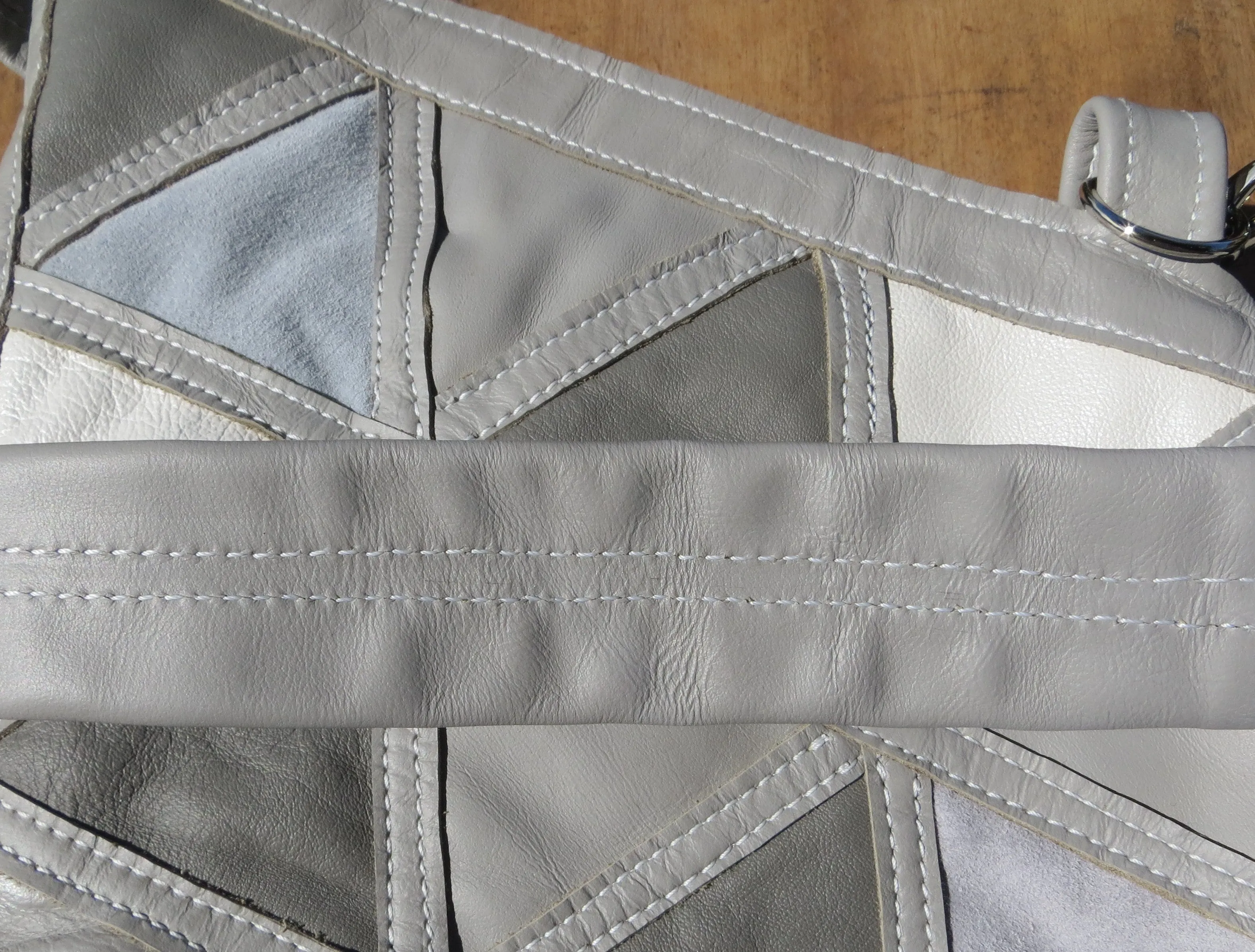Kirsten Upcycled Car Seat Leather Bag
