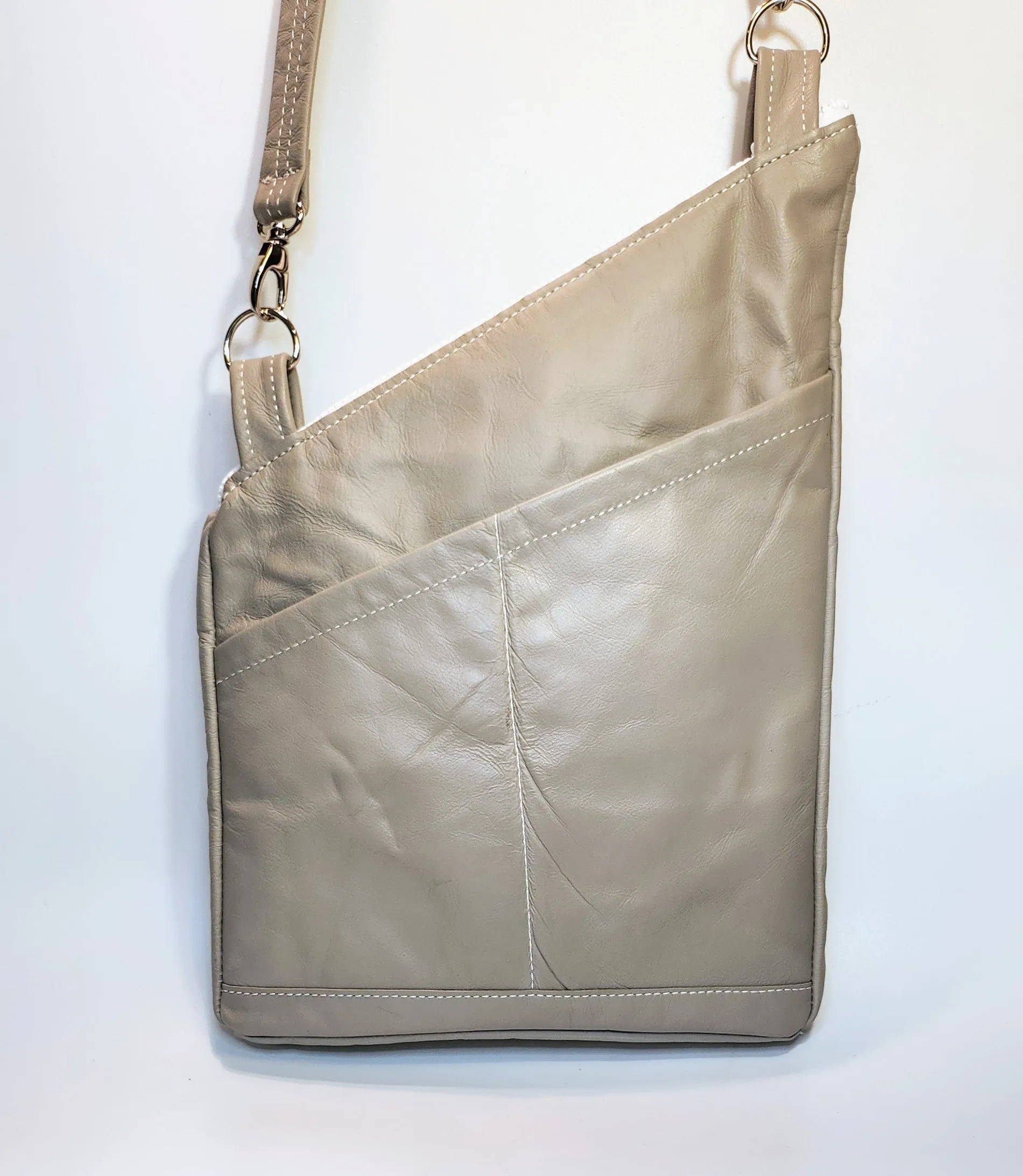 Kirsten Upcycled Car Seat Leather Bag