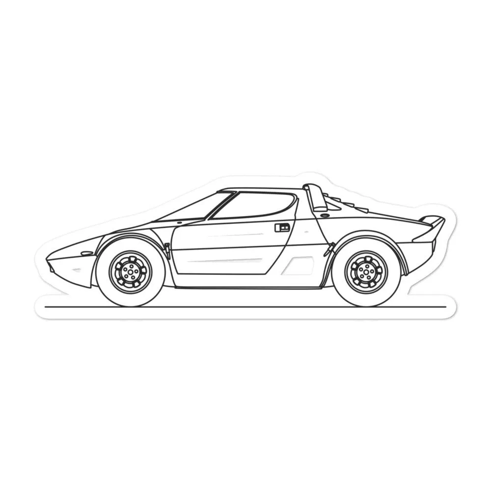 Lancia Stratos Silhouette Sticker