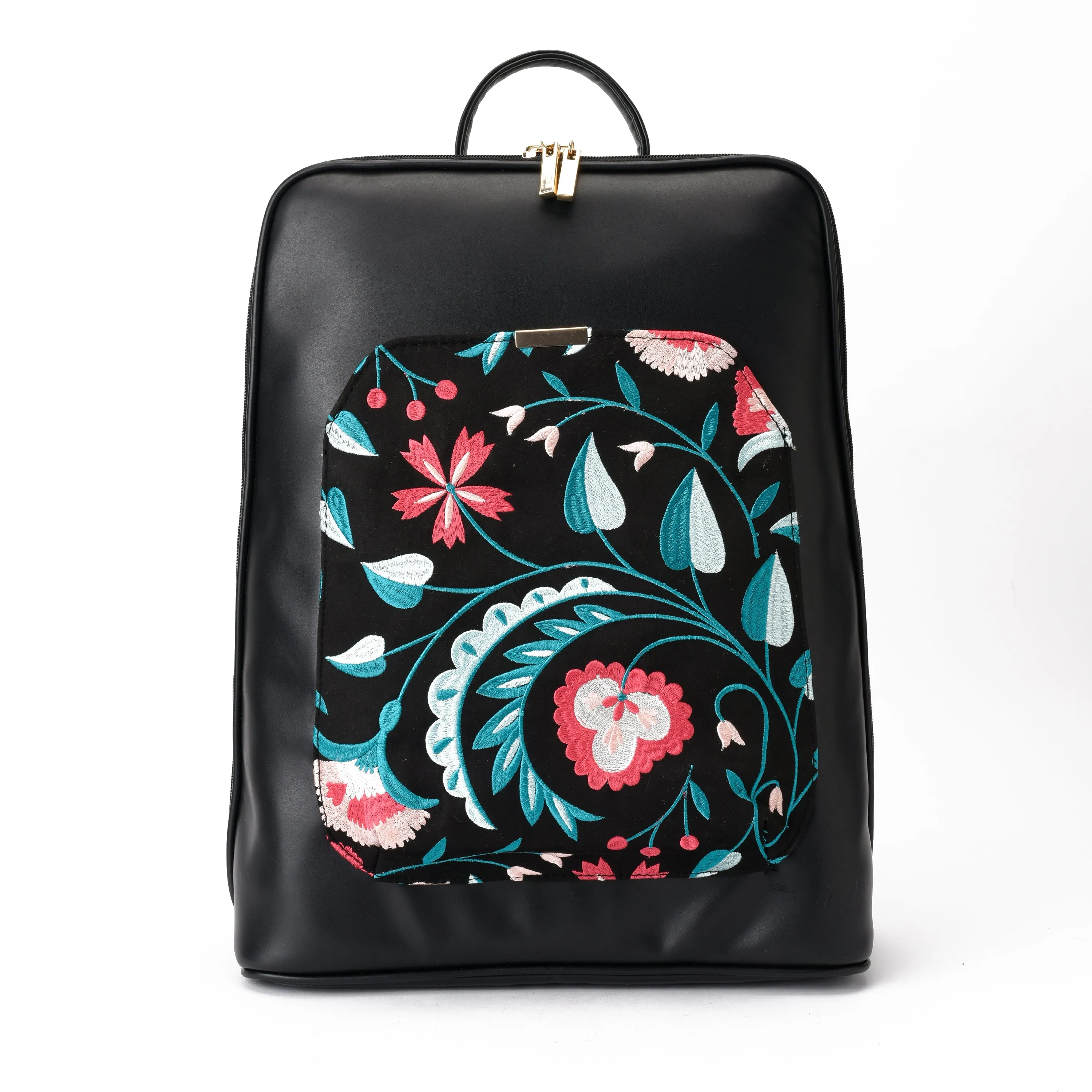 Laptop Backpack Floral Black
