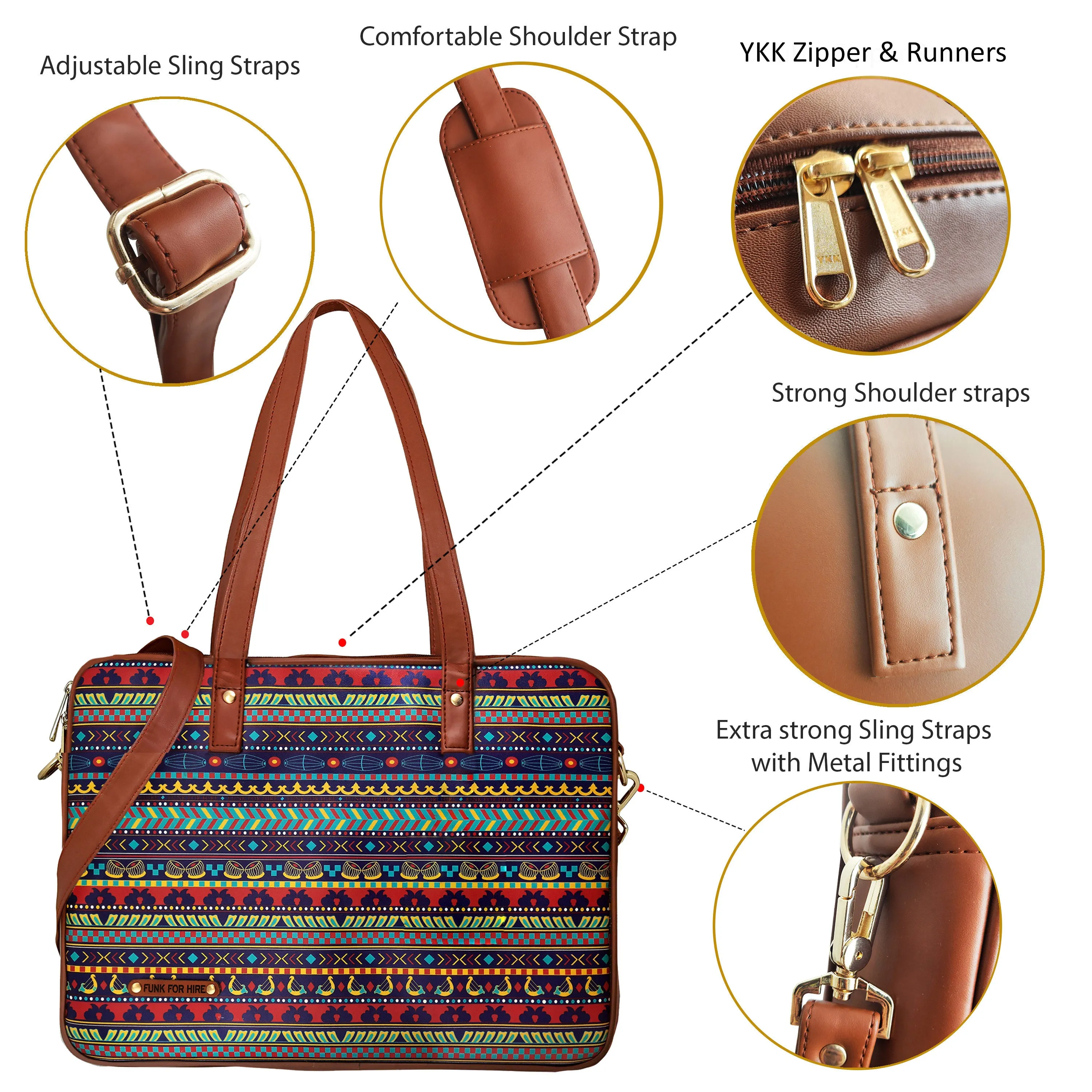Laptop Handbag Music Border