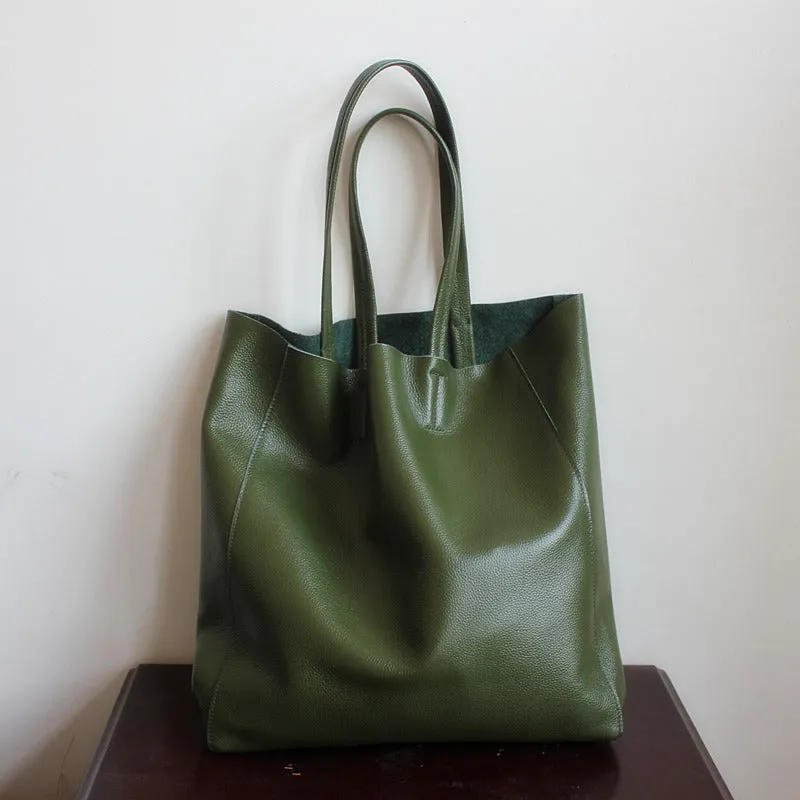Large Leather Tote Bag Womens Leather Tote Bags Green Leather Laptop Tote Bag