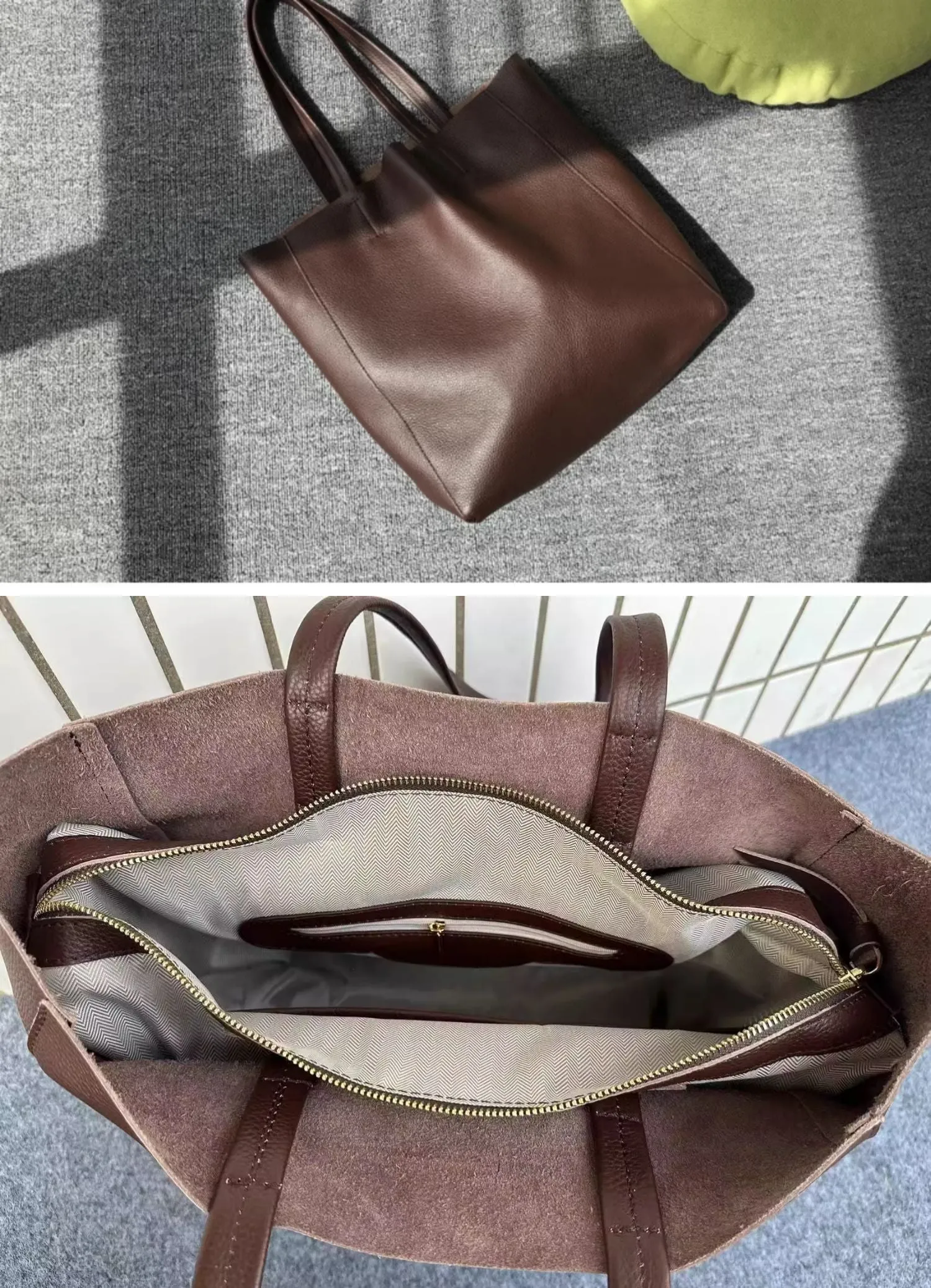 Large Leather Tote Bag Womens Leather Tote Bags Green Leather Laptop Tote Bag