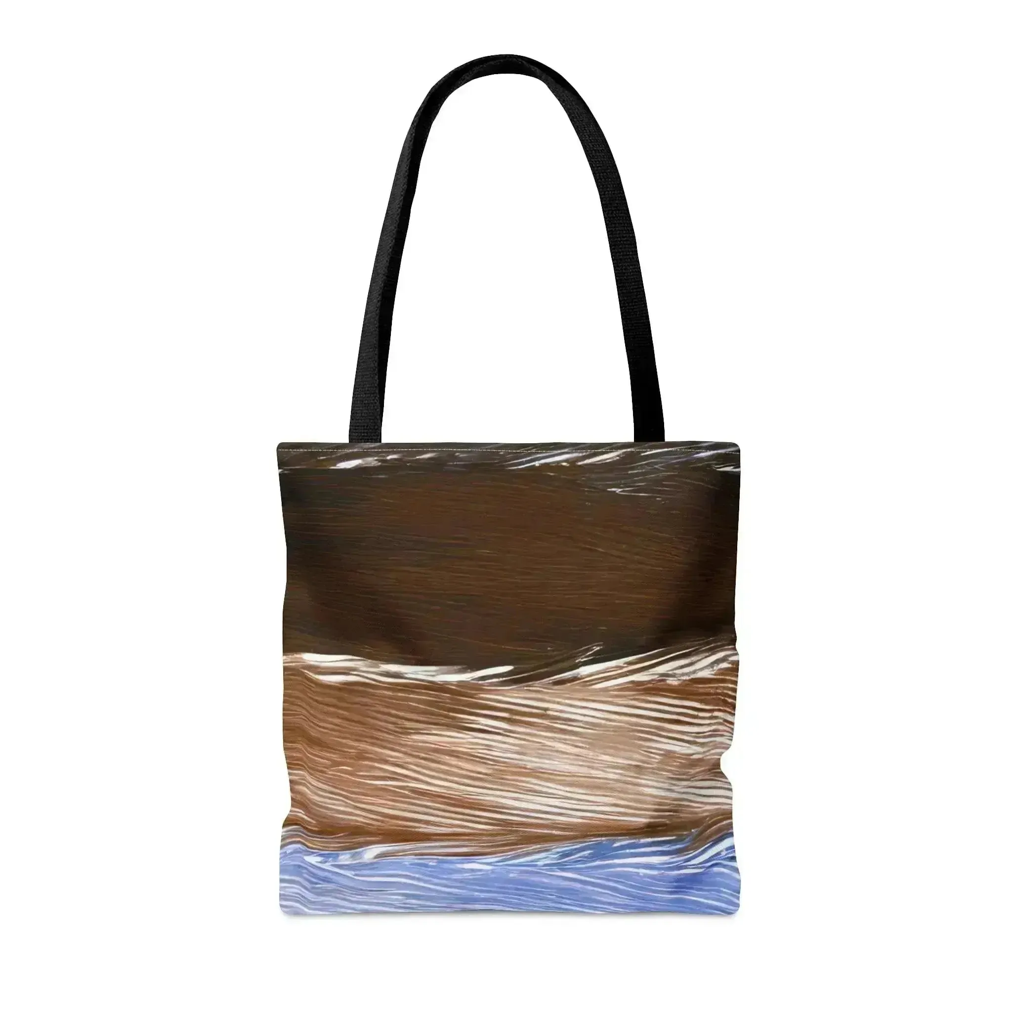 Large Tote Bag Rustic Hues Pattern
