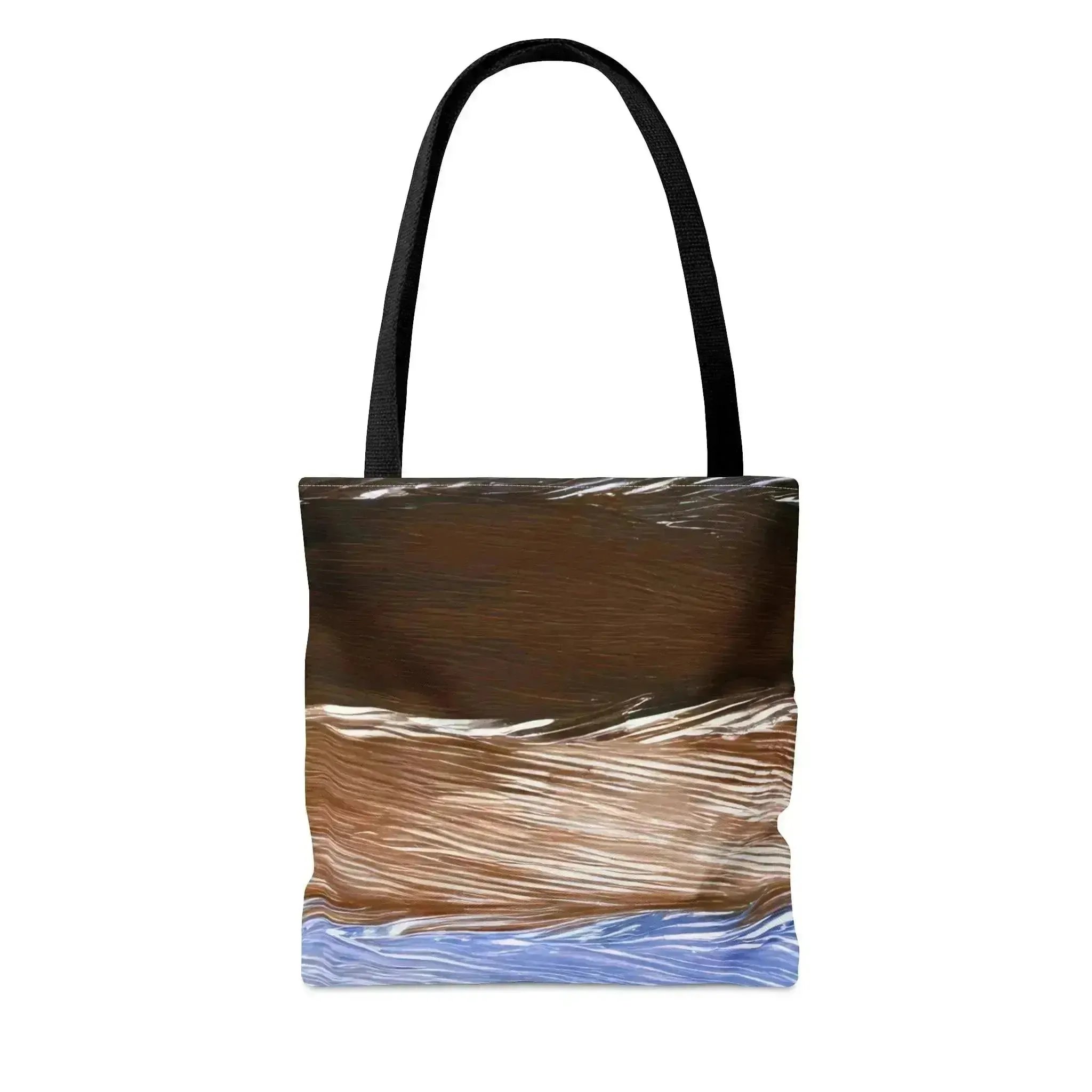 Large Tote Bag Rustic Hues Pattern