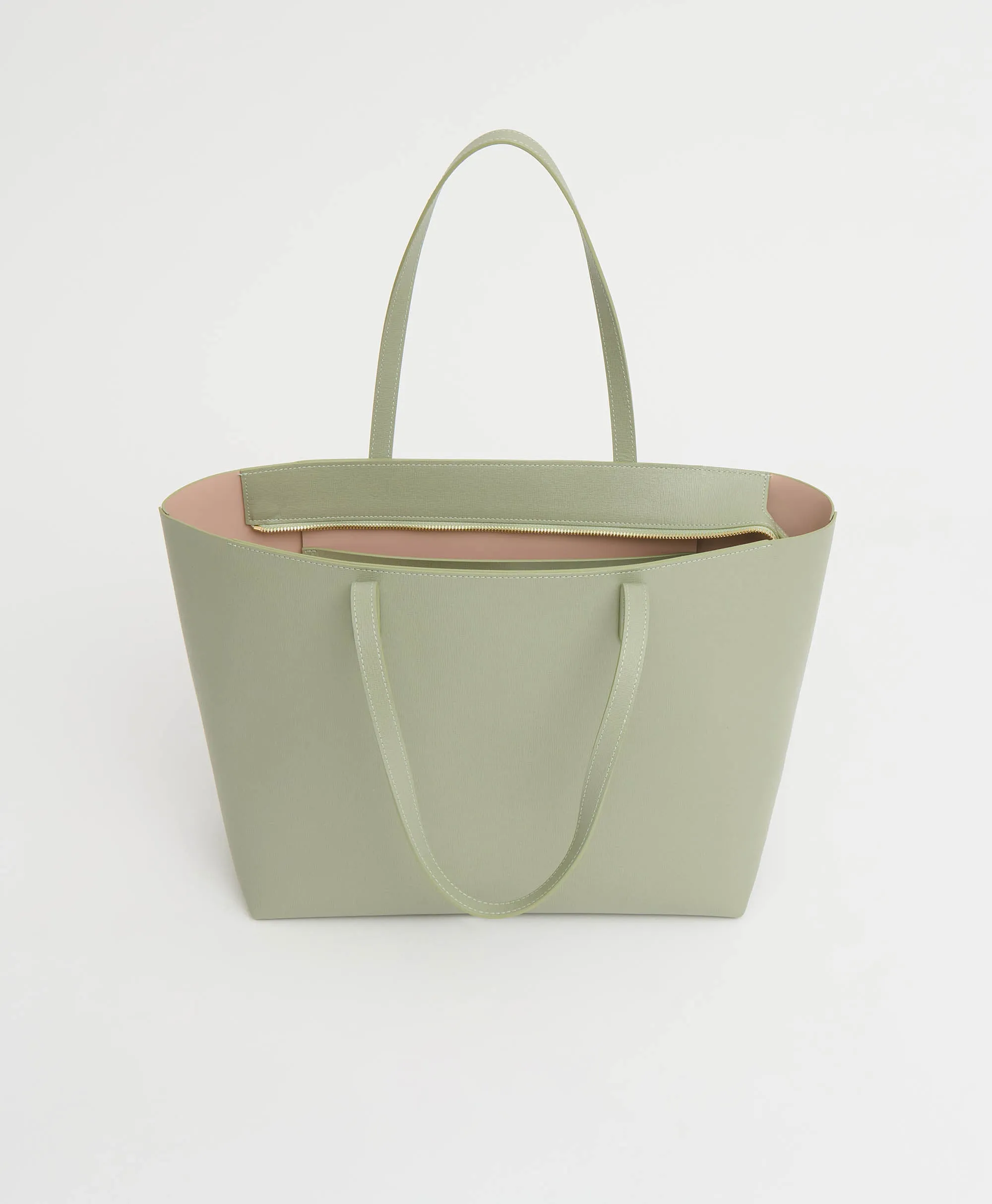 Large Zip Tote - Sage