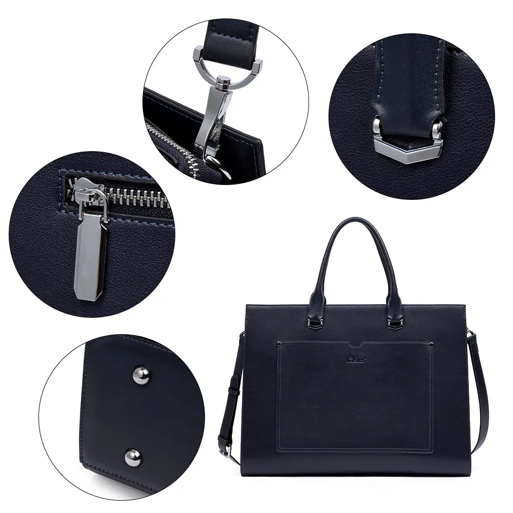 Lauren Refined Leather Briefcase For Women For Daily Use