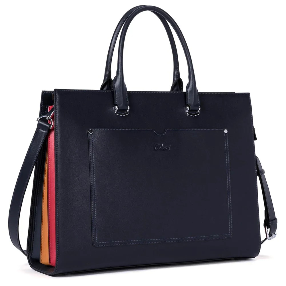 Lauren Refined Leather Briefcase For Women For Daily Use