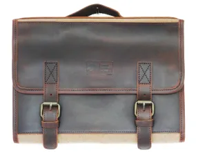 Leather & Canvas Men's Hanging Toiletry Bag
