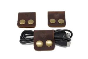 Leather Cord Wraps - Espresso