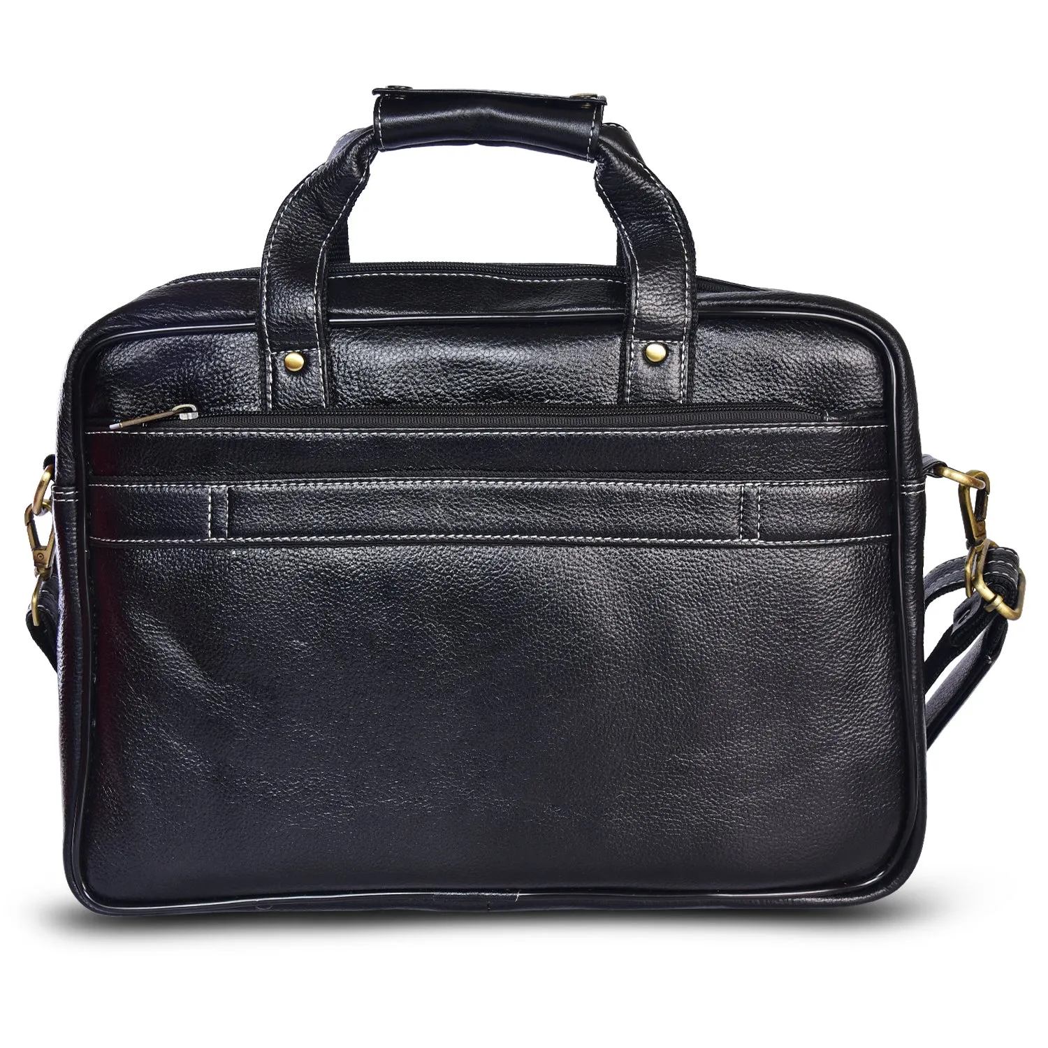 Leather Laptop Bag 36810 (BLACK)
