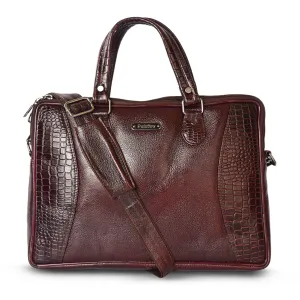 Leather Laptop Bag 36822 (Brown)