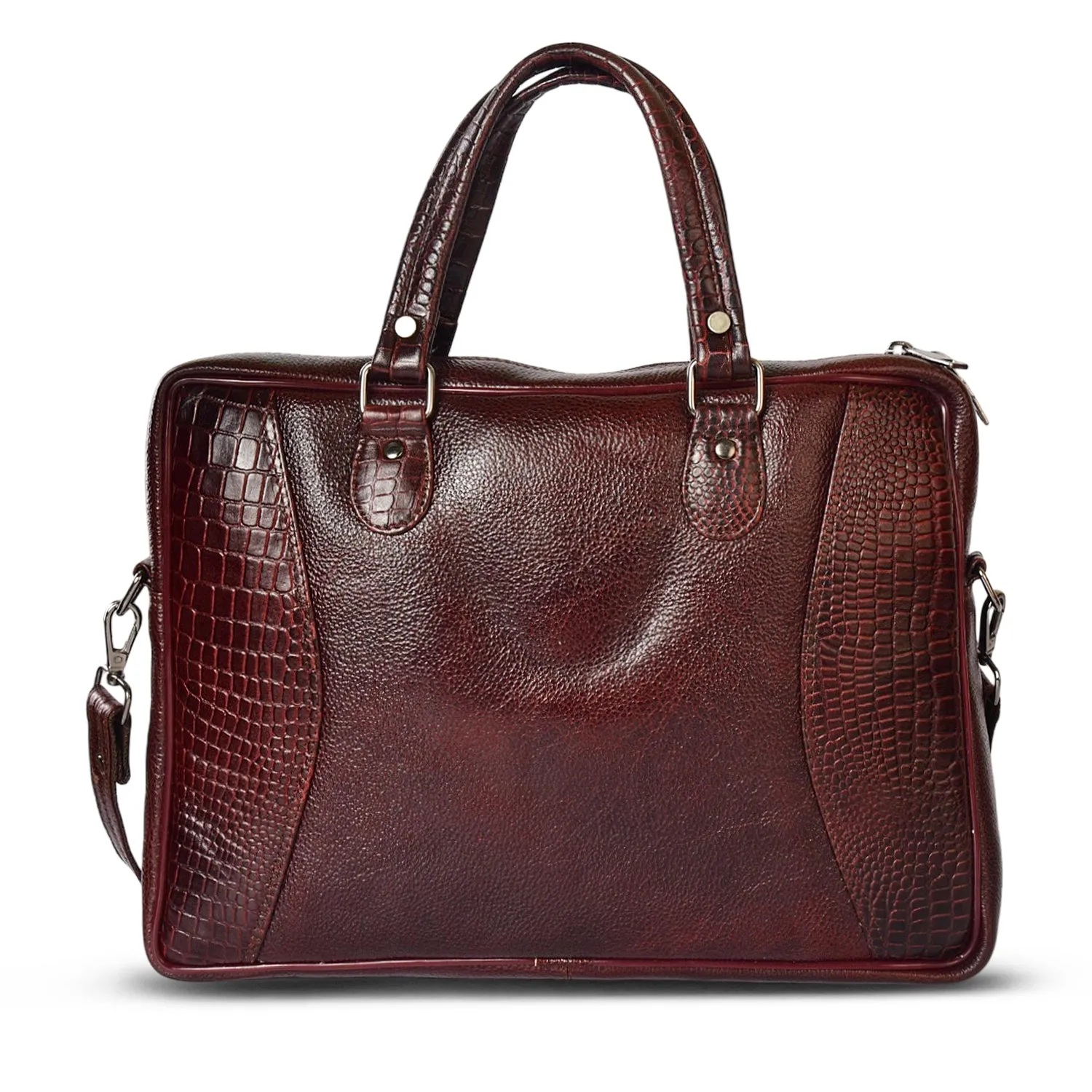 Leather Laptop Bag 36822 (Brown)