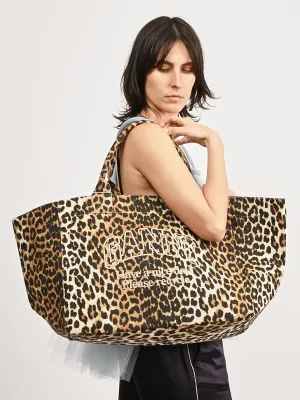 Leopard Print XXL Shopper