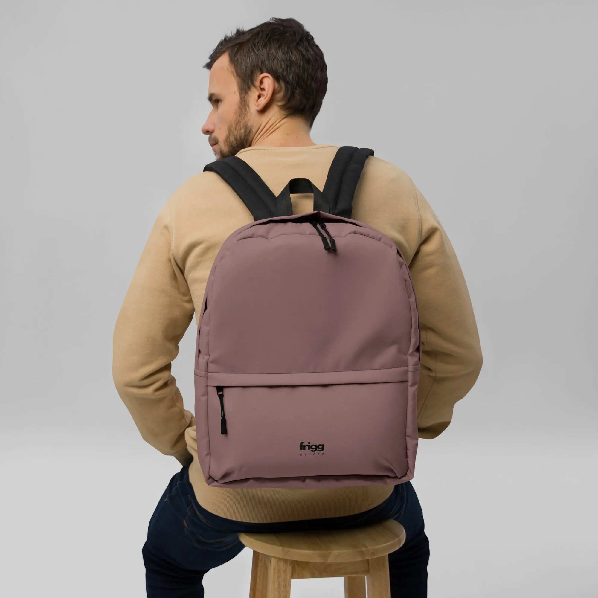 LIGHT WOOD - WATER-RESISTANT BACKPACK WITH LAPTOP POCKET