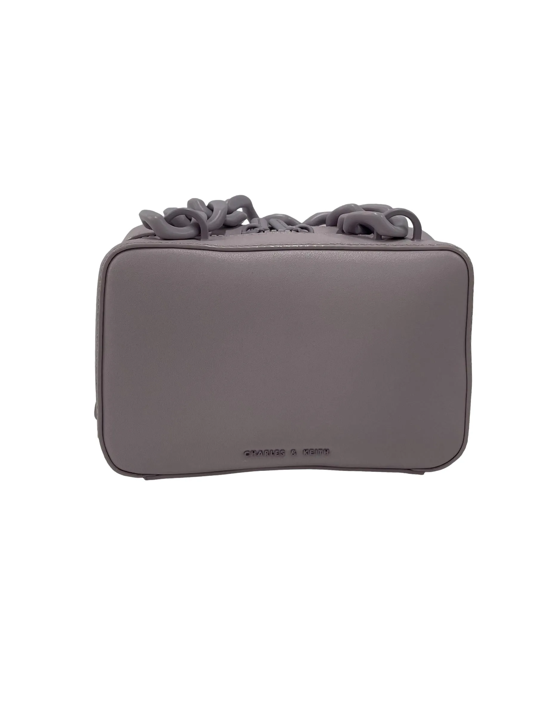 Lilac Boxy Chained Bag