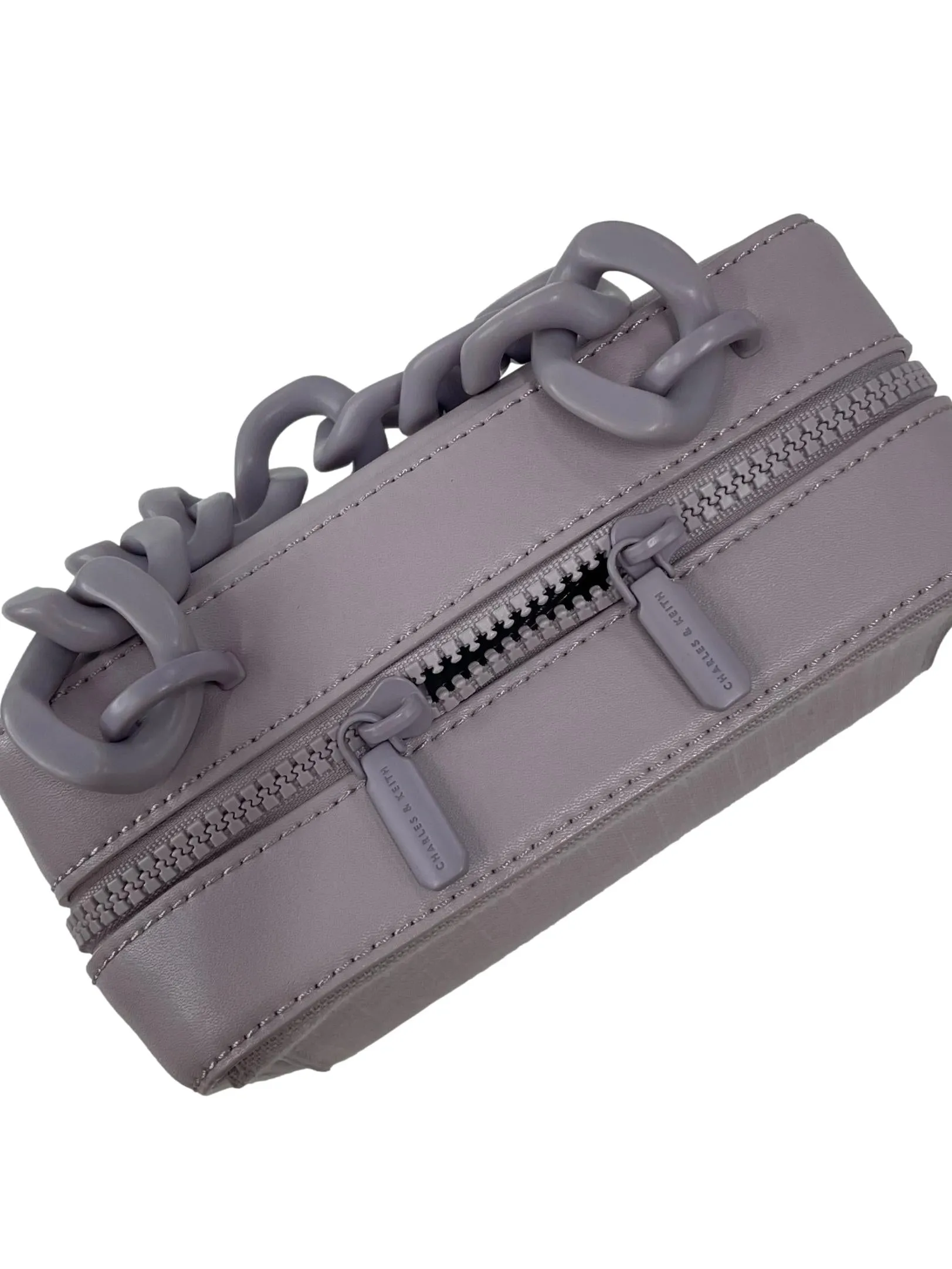 Lilac Boxy Chained Bag