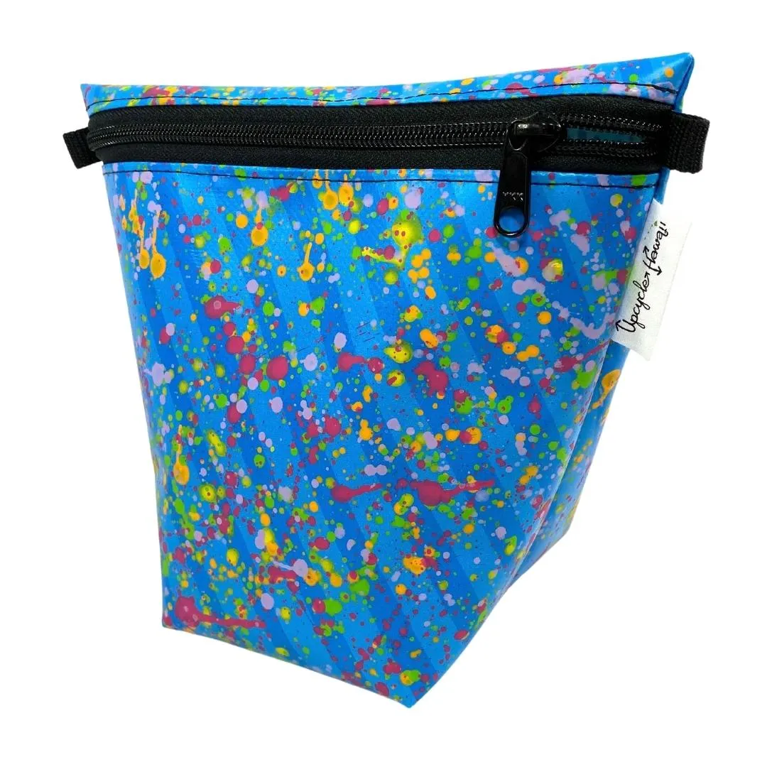 **Limited Release** Banner Zipper Pouch, Pyramid: "Bright And Happy"