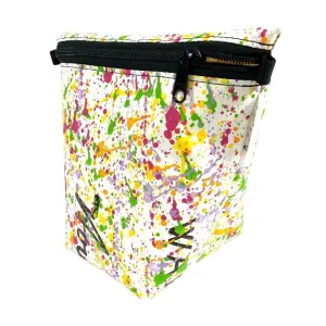 **Limited Release** Banner Zipper Pouch, Pyramid: "Pastel Splash"
