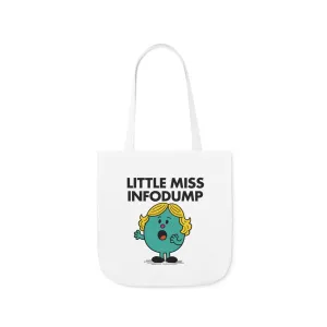 Little Miss Infodump Canvas Tote Bag