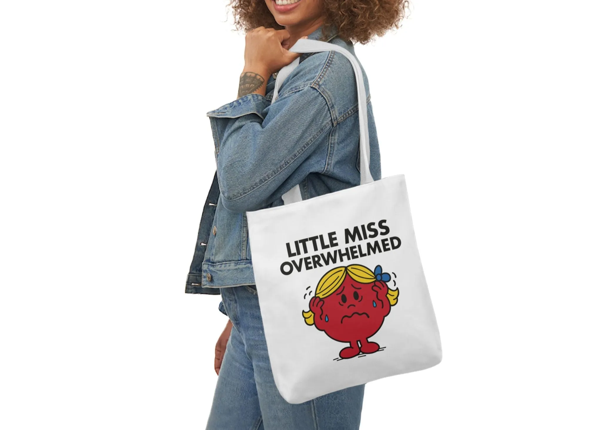 Little Miss Overwhelmed Canvas Tote Bag