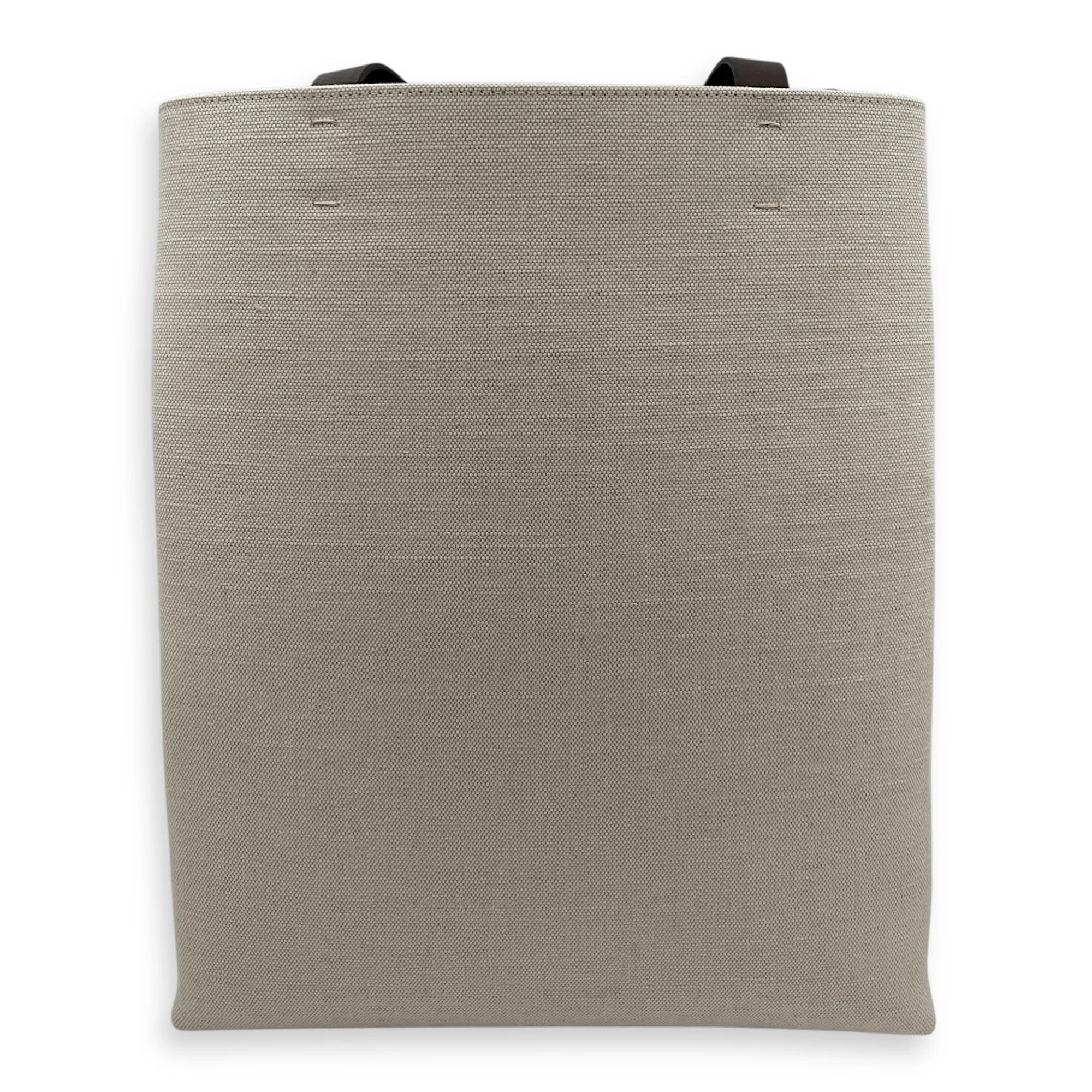 Logo Plaque 33x40x12cm Beige Crossbody Bag in Cotton canvas, calf, Lacquered Metal hardware
