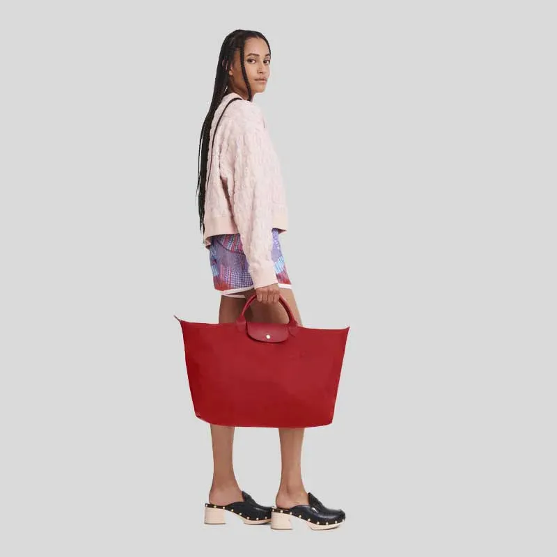 LONGCHAMP Le Pliage Green S Travel Bag Tomato RS-L1624919