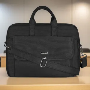 LOREM Faux Leather Messenger Bag for Men – 9.44L Capacity | Fits 15.6” Laptops (Dell, HP, Lenovo, MacBook) - BG118
