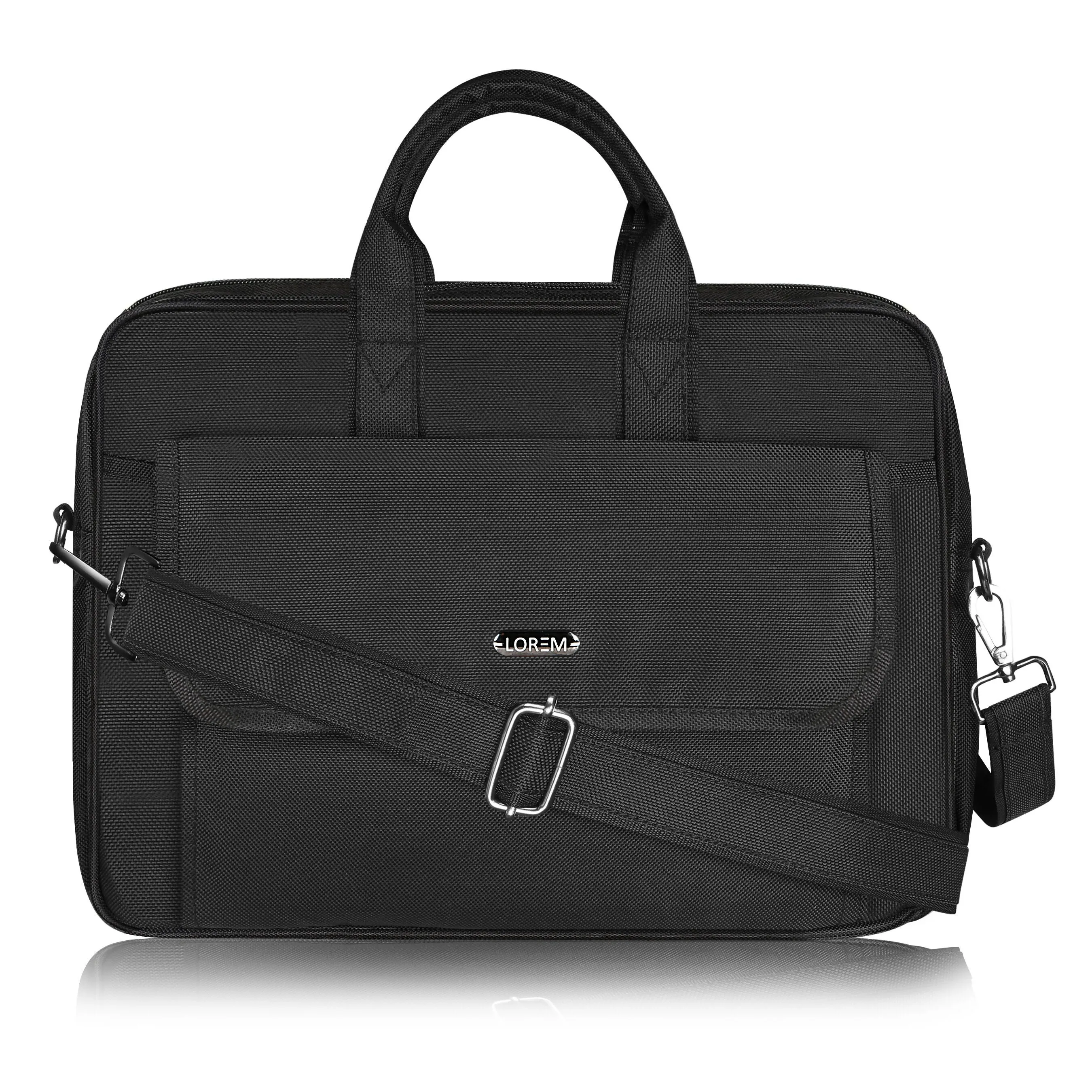 LOREM Faux Leather Messenger Bag for Men – 9.44L Capacity | Fits 15.6” Laptops (Dell, HP, Lenovo, MacBook) - BG118