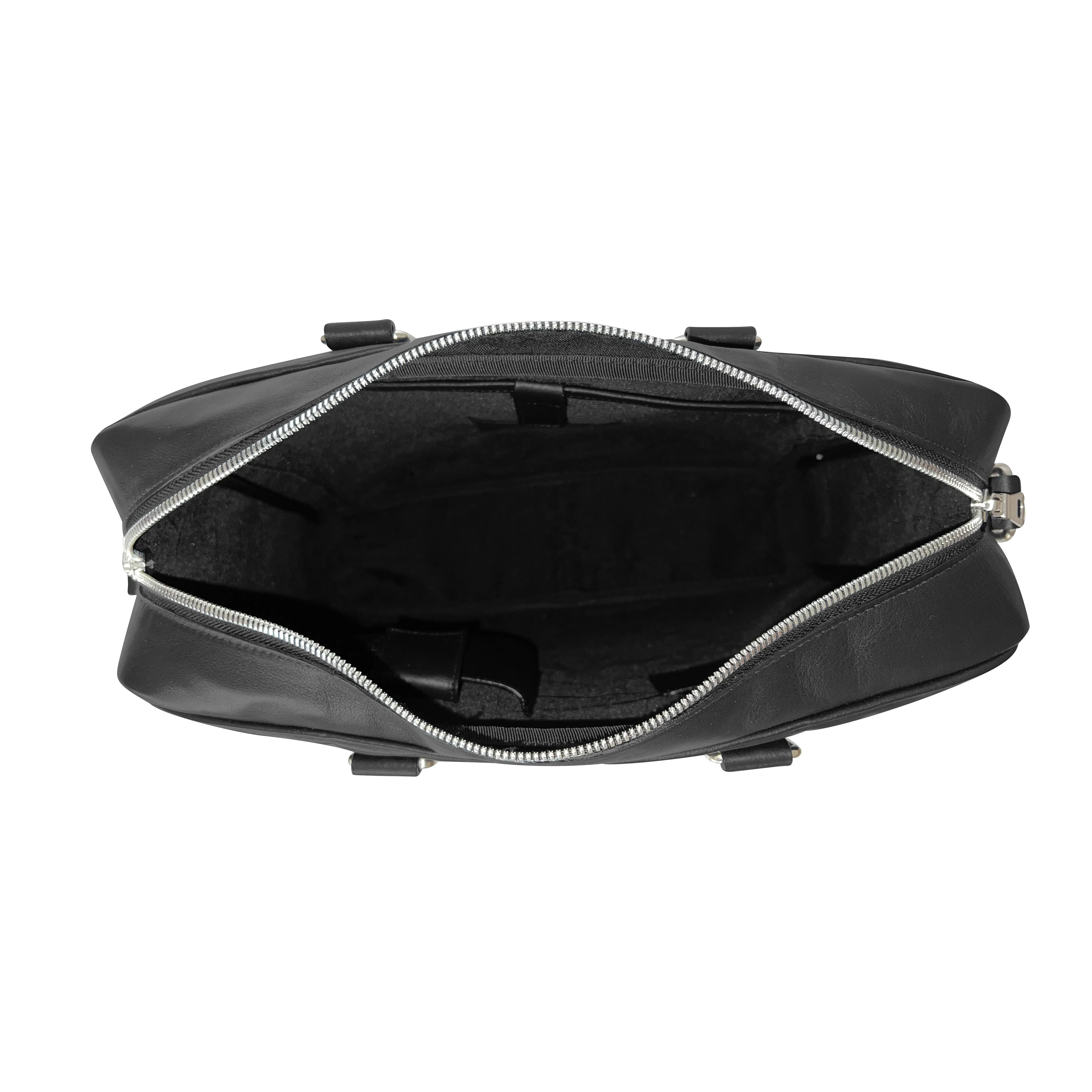 Lotta Pieces | Innovative Leather Briefcase With Metal Handles