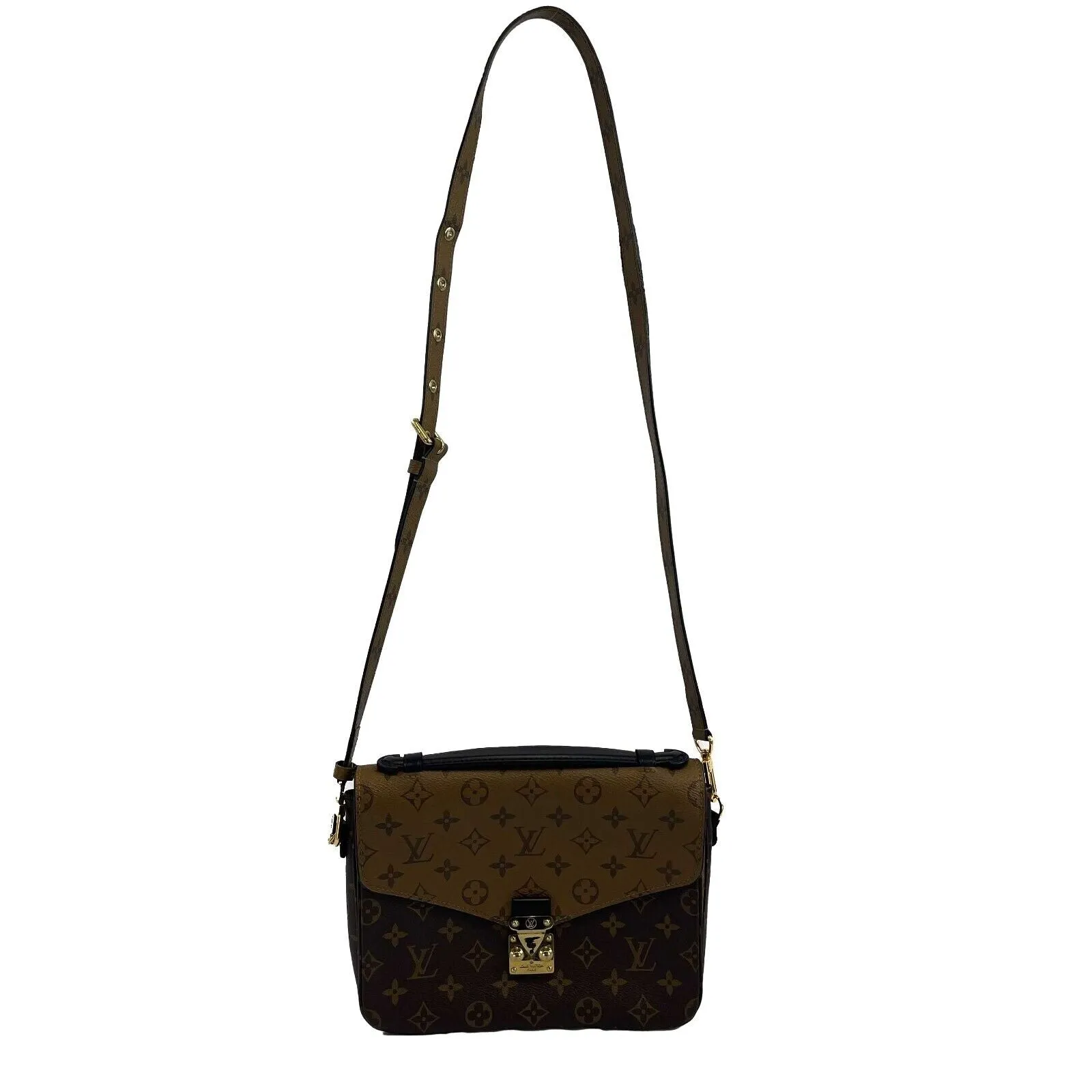 Louis Vuitton 2019 Monogram Reverse Pochette Metis - Brown Crossbody