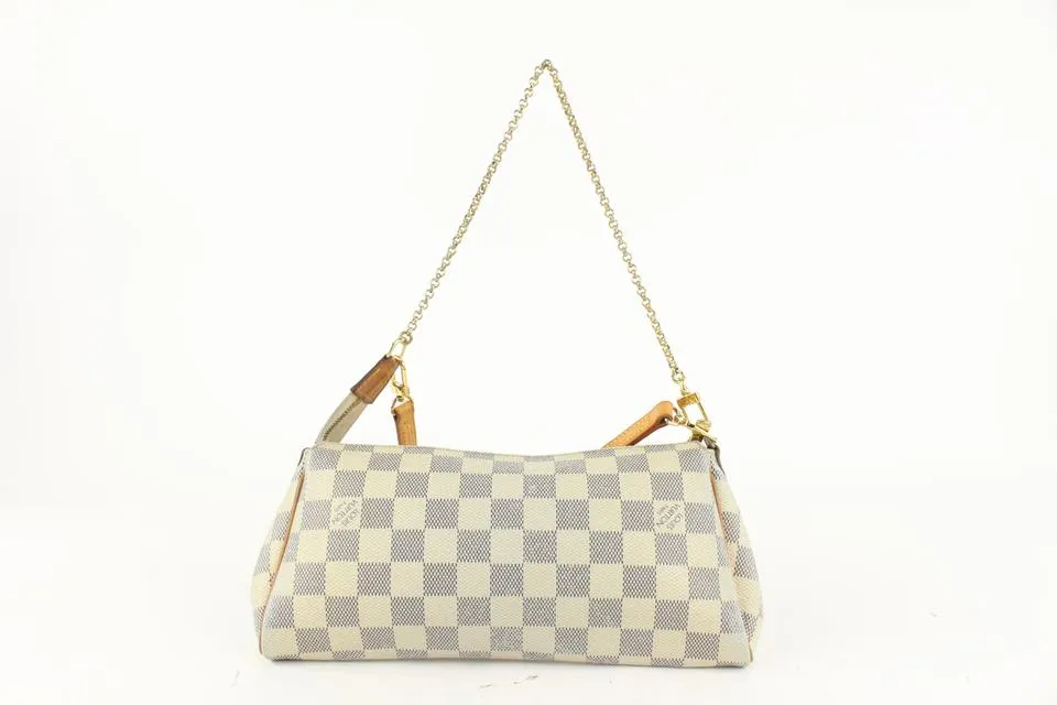 Louis Vuitton Damier Azur Pochette Eva 2way Crossbody Sophie 927lv36