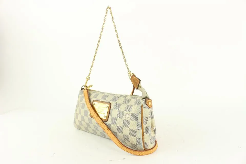 Louis Vuitton Damier Azur Pochette Eva 2way Crossbody Sophie 927lv36