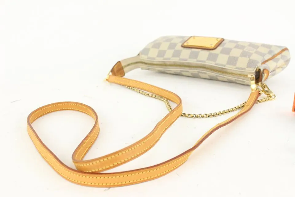 Louis Vuitton Damier Azur Pochette Eva 2way Crossbody Sophie 927lv36