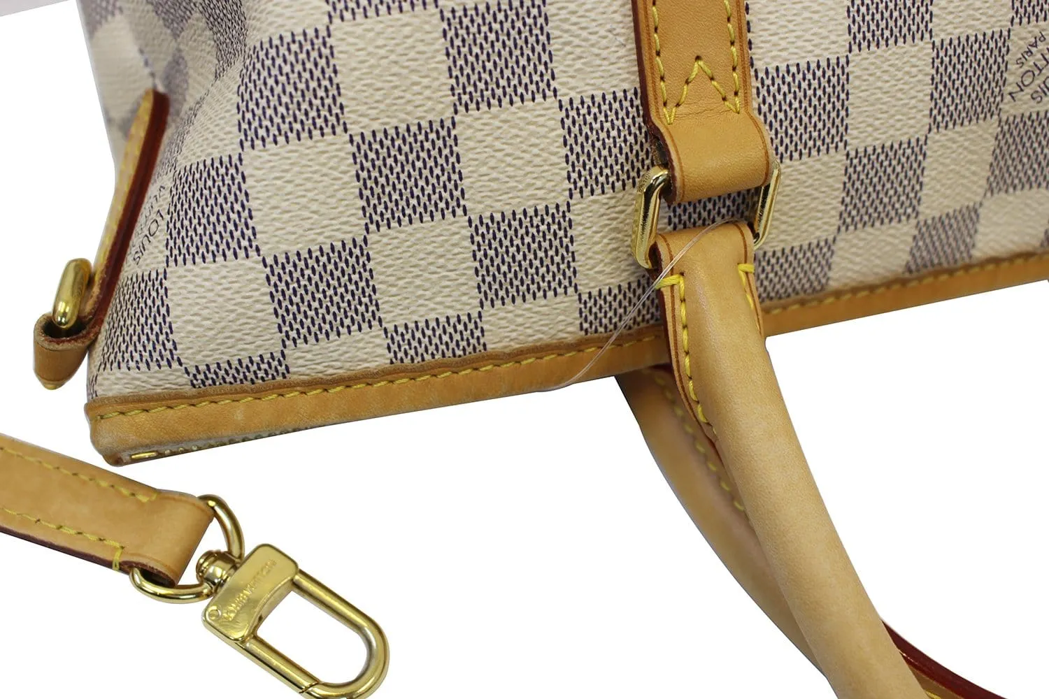 LOUIS VUITTON Damier Azur Riviera PM Shoulder Handbag