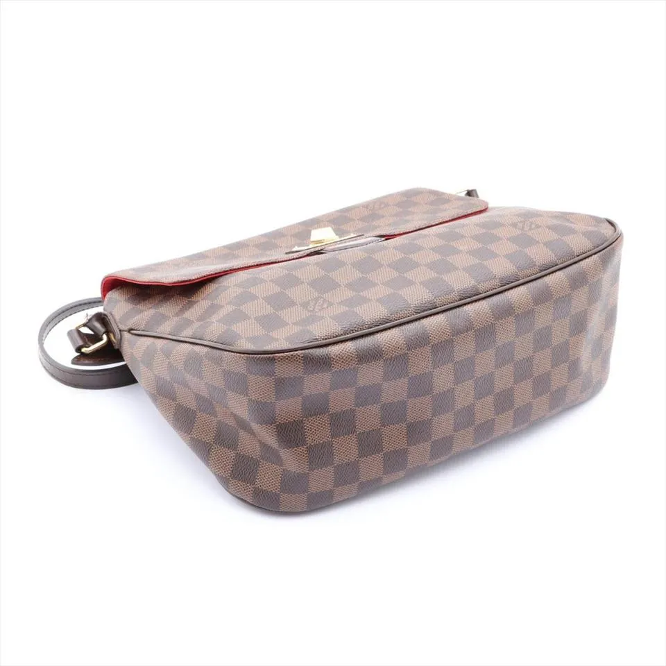 Louis Vuitton Damier Ebene Besace Rosebery Crossbody flap Bag 8LV712