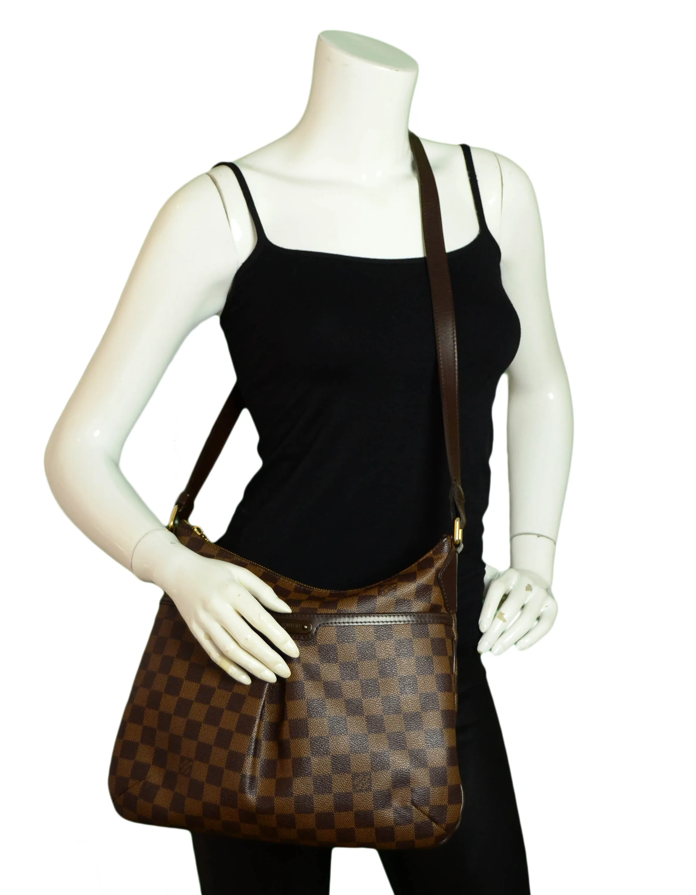 Louis Vuitton Damier Ebene Bloomsbury PM Messenger Bag