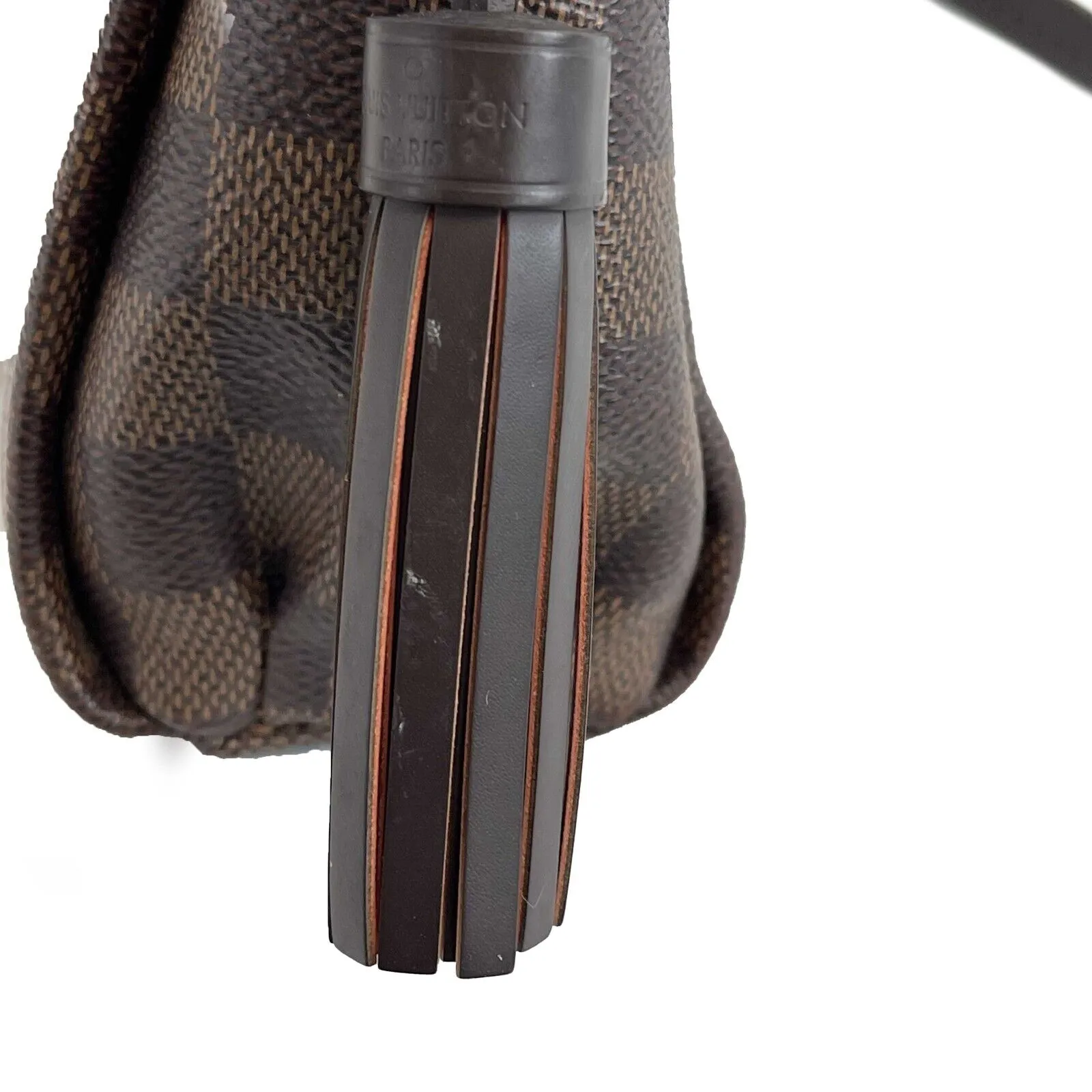 Louis Vuitton - Damier Ebene Croisette - Brown Top Handle w / Crossbody Strap