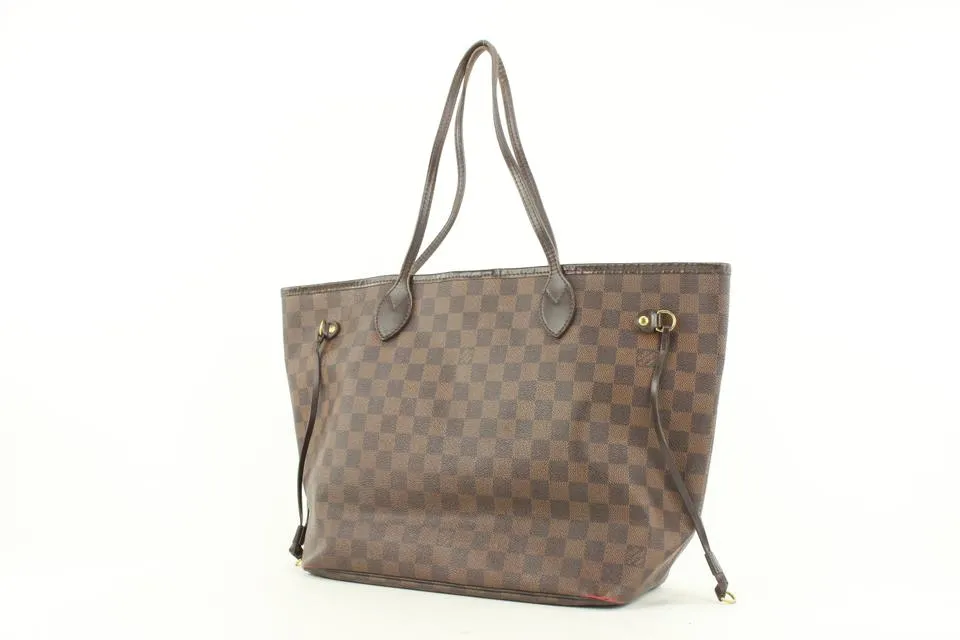 Louis Vuitton Damier Ebene Neverfull MM Tote Bag 370lvs525