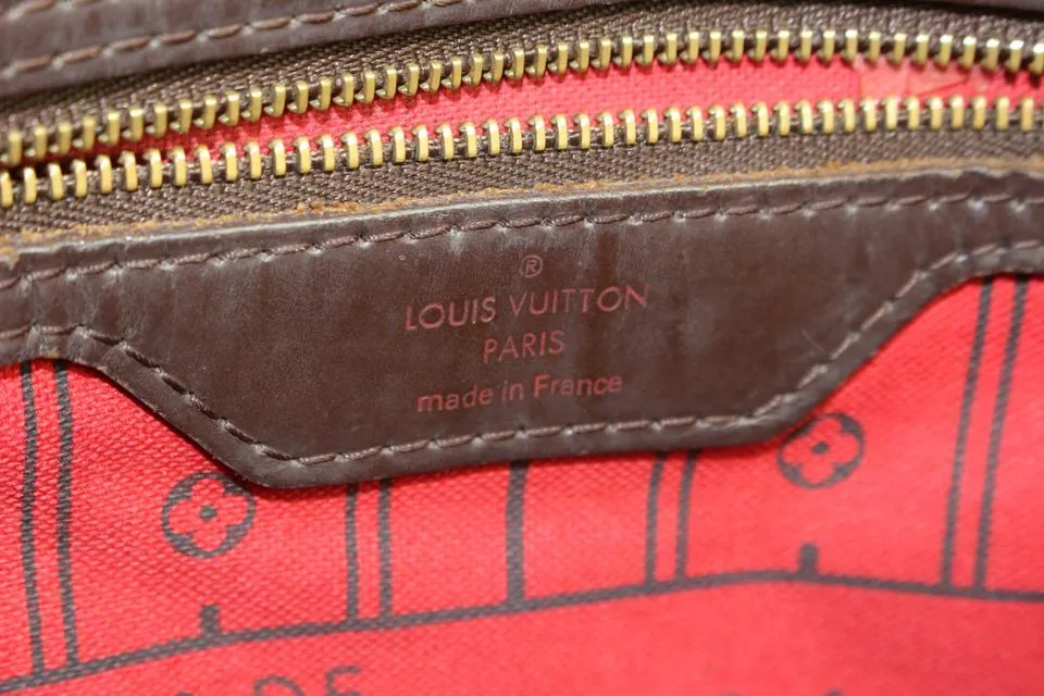 Louis Vuitton Damier Ebene Neverfull MM Tote Bag 370lvs525