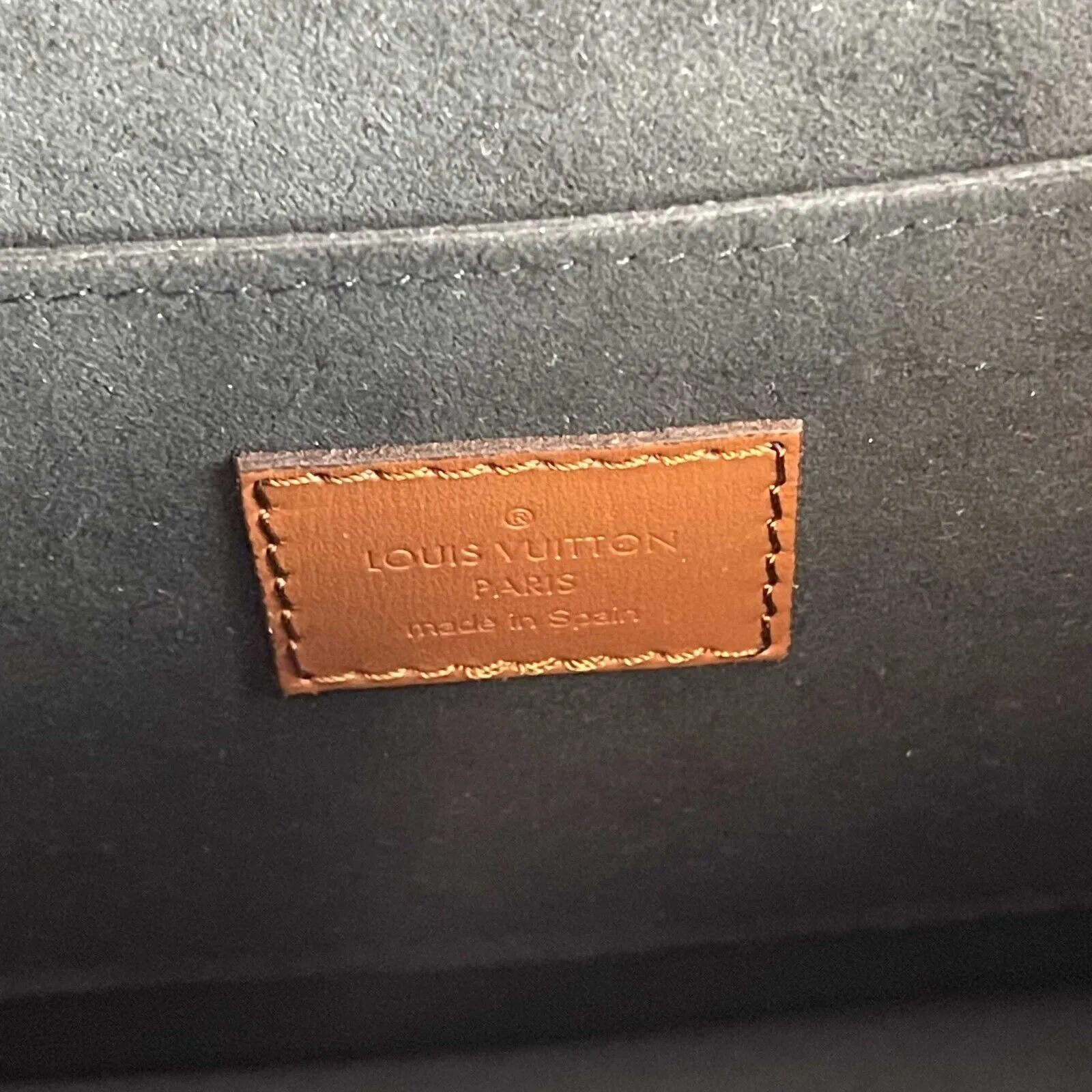Louis Vuitton Dauphine Reverse Monogram Canvas Leather MM Brown Handbag NEW Box