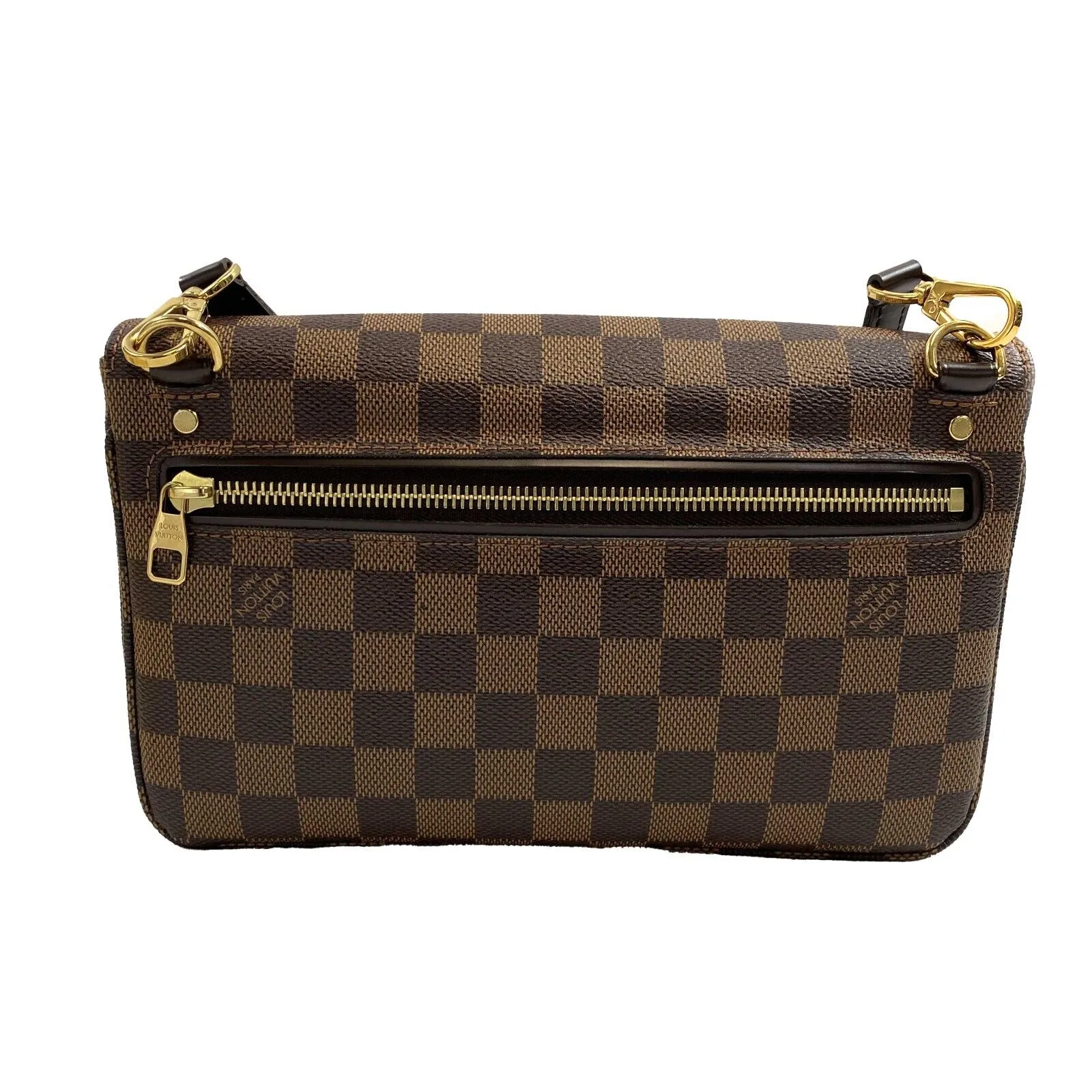 Louis Vuitton - Excellent - Hoxton PM in Damier Ebene - Brown Crossbody