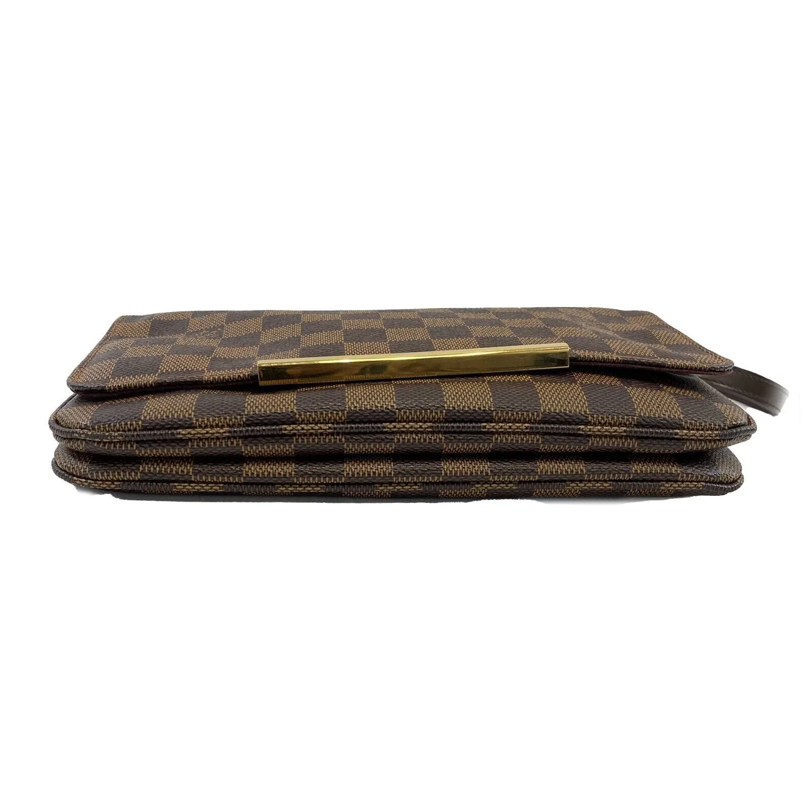 Louis Vuitton - Excellent - Hoxton PM in Damier Ebene - Brown Crossbody