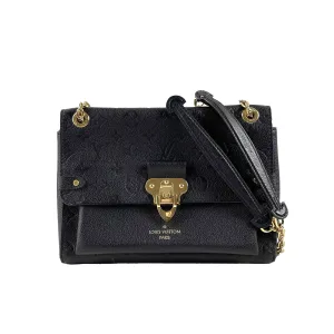 Louis Vuitton Excellent Monogram Empreinte Vavin PM Black Handbag