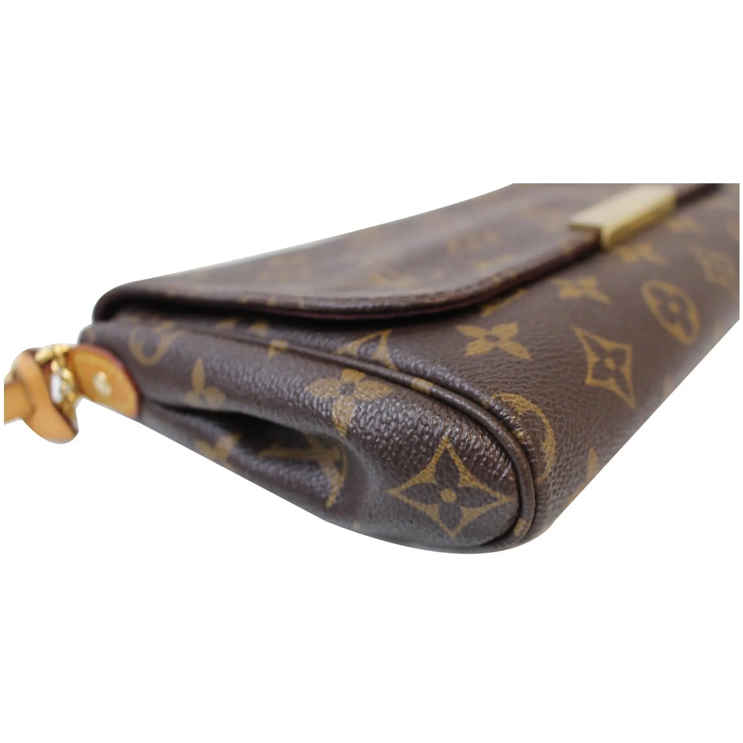 LOUIS VUITTON Favorite MM Monogram Canvas Crossbody Bag Brown