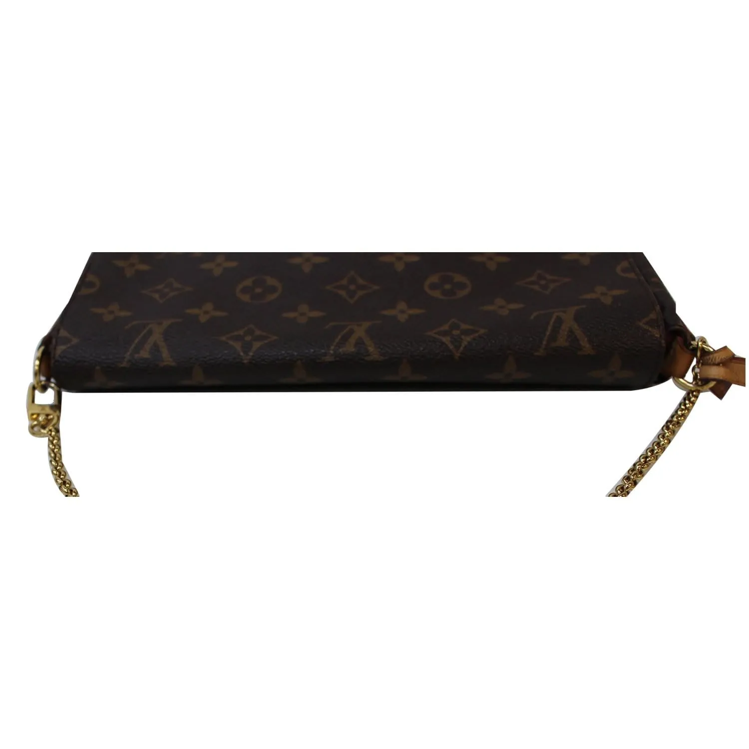 LOUIS VUITTON Favorite MM Monogram Canvas Crossbody Bag Brown